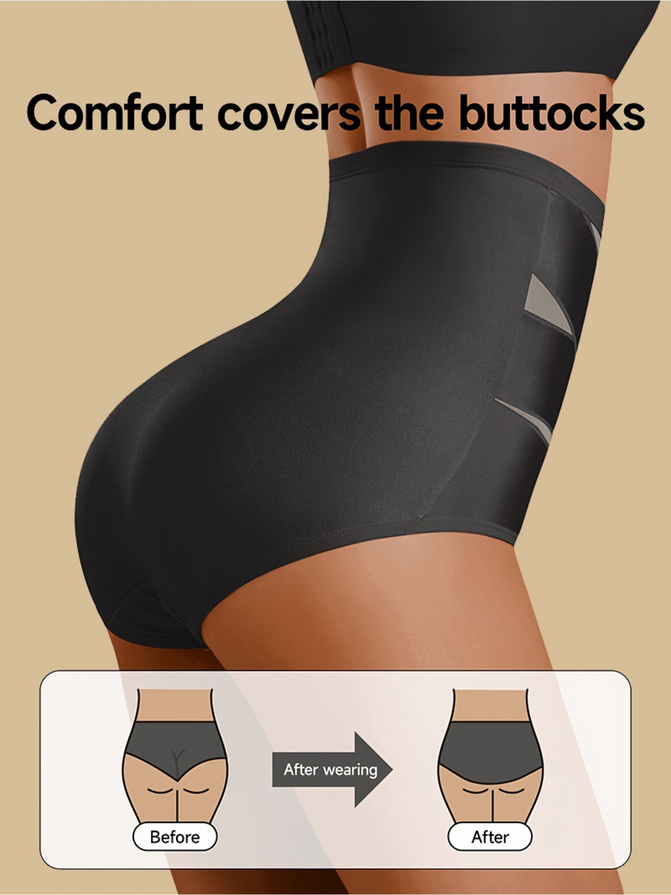 4pcs High Waist Shaping Underwear for Women - Tummy Control, Butt Lifter, Seamless& Stretchy Panties