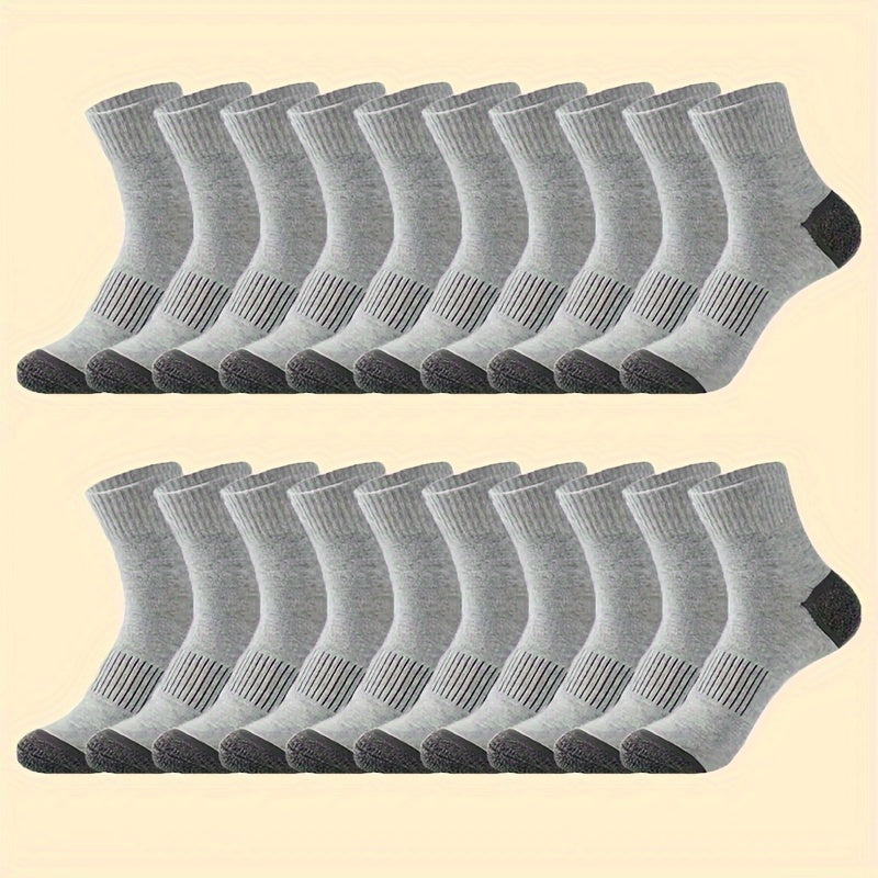 Men's Athletic Crew Socks - 50-Pair Pack