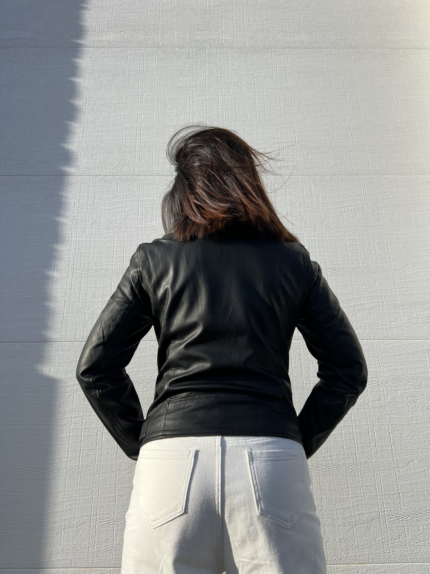 Women’s Faux Leather Moto Jacket – Chic, Edgy & Timeless