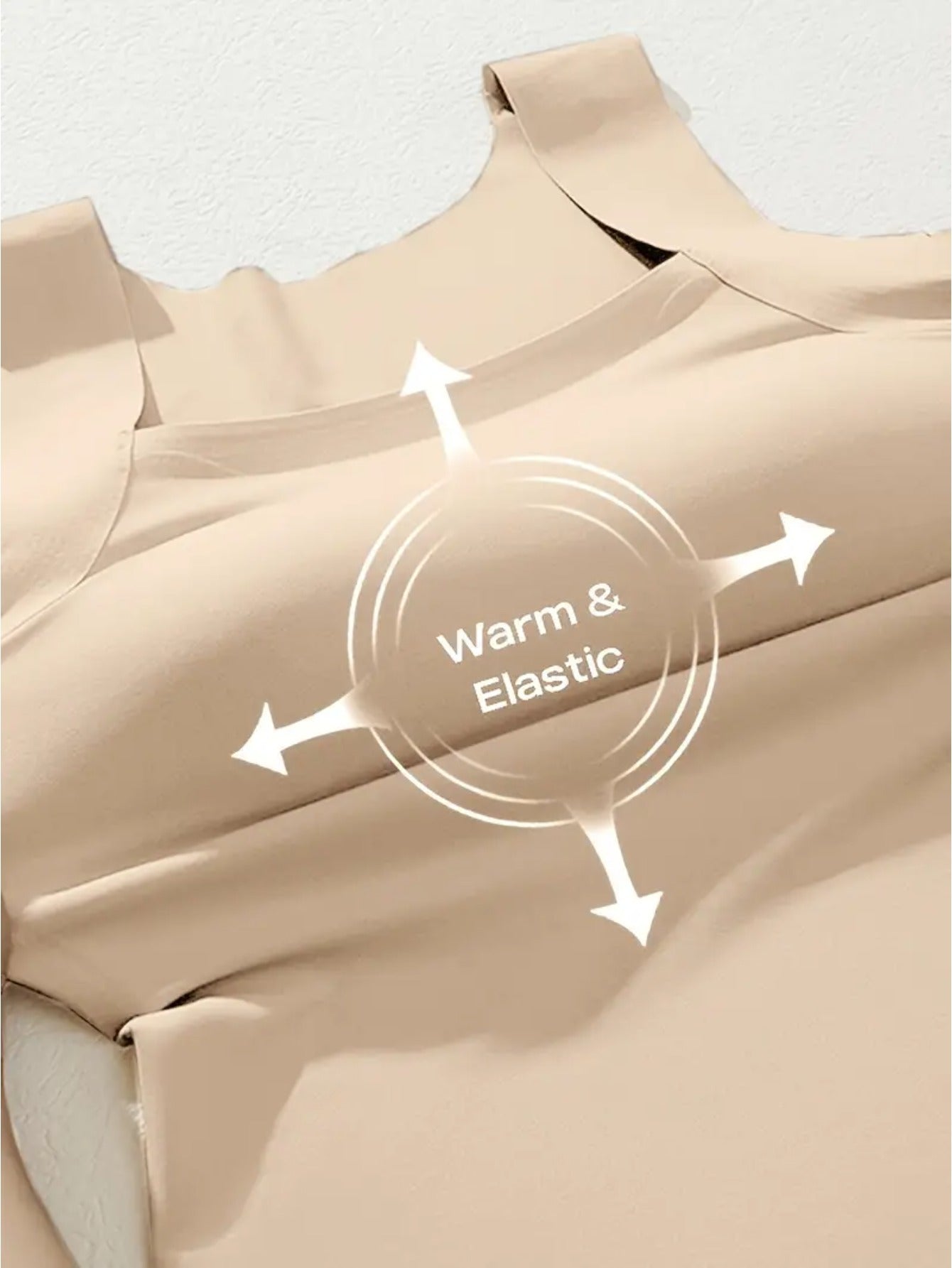 3pcs Women'S Plus Size Seamless Tank Top with Built-In Bra- Slim-Fit Lifting, Skin-Friendly Base Layer, Sleeveless Wide Straps, Solid Black/Apricot/Brown, Smooth Washable Fabric, All-Season Layering for Daily Use