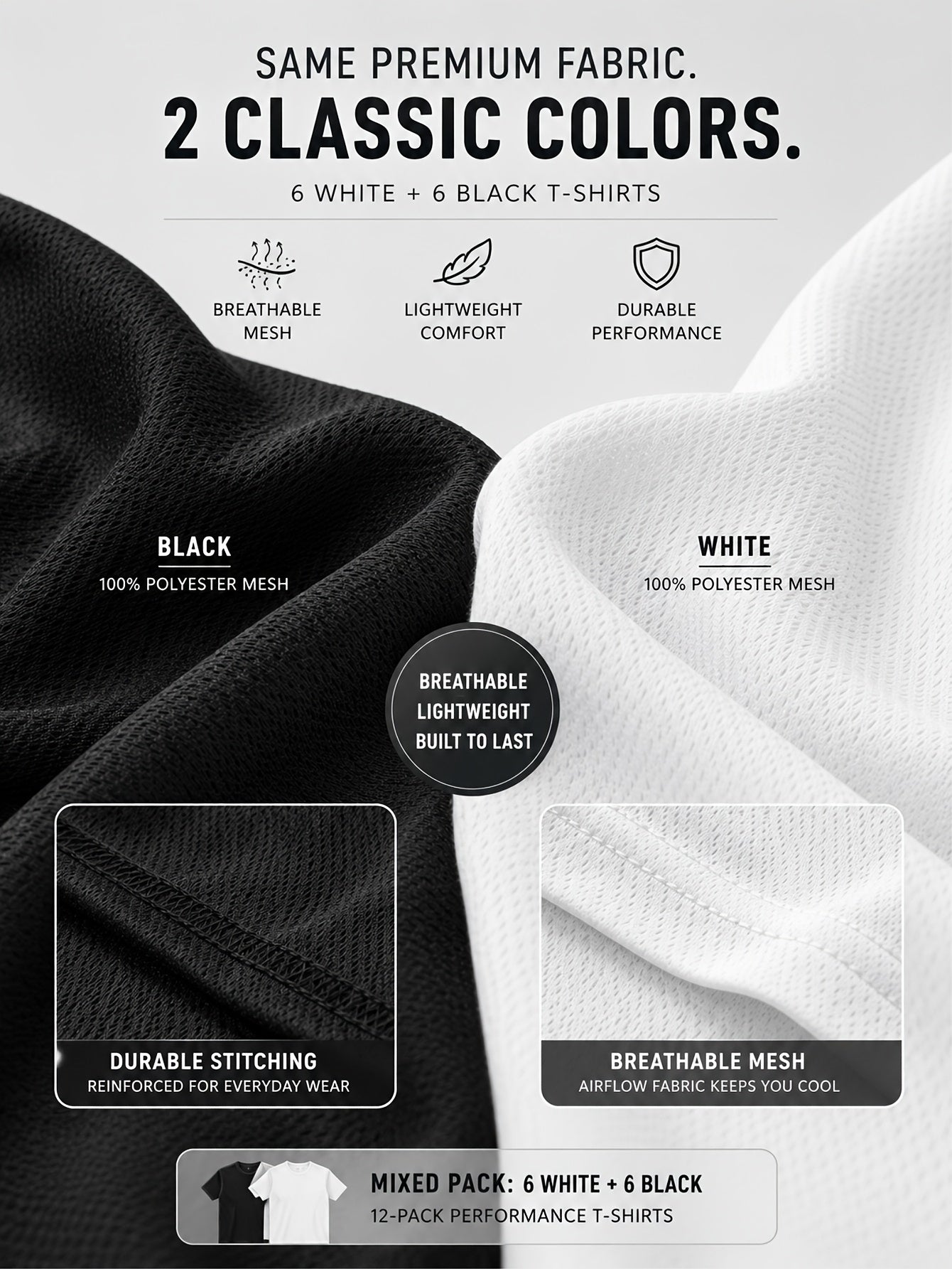 12pcs Unisex Men's And Women's Gym T Shirts, Moisture Wicking Quick Dry Short Sleeve Crew Neck Tees, Loose Fit Breathable Athletic Shirts for Workout, Training And Daily Rotation, Multi Pc Value Set, Camisetas Para Hombre