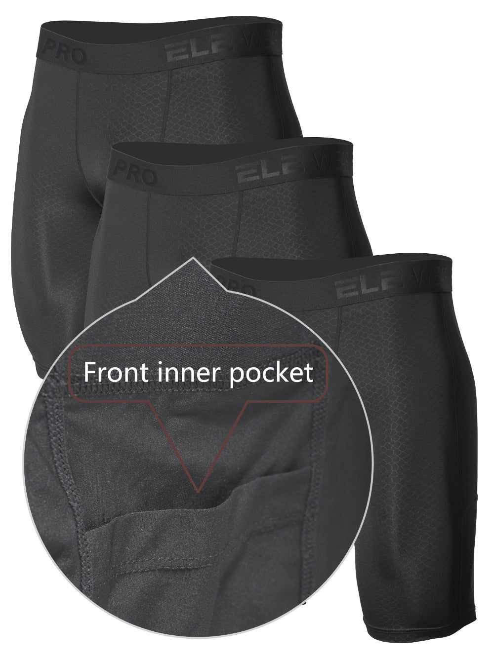 Men's Boxer Briefs - Moisture Wicking 3 Pack