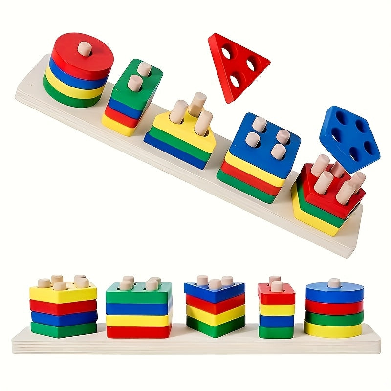 Educational Building Blocks Toys, With Bright And Colorful Geometric Shapes, Are Perfect For Developing Fine Motor Skills And Early Learning. They Make Ideal Gifts For Christmas And Halloween.