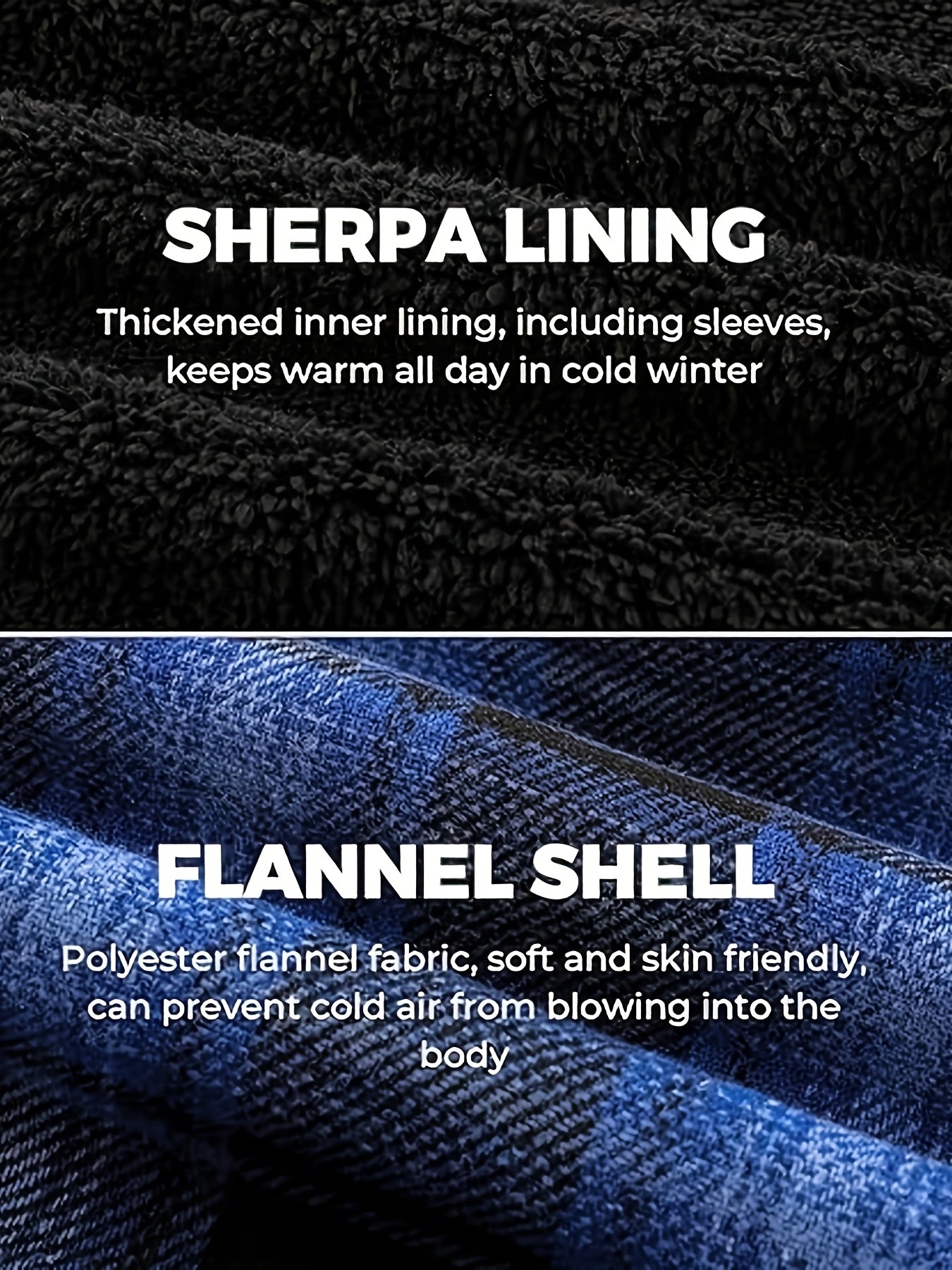 Men's Heavyweight Sweater Hooded Jacket - Full Zip Thick Snow Mountain Lined Flannel Plaid Shirt with Pockets, Casual Style, Perfect for Autumn and Winter, Hooded Collar, Regular Fit, Plaid Pattern, Men's Jacket