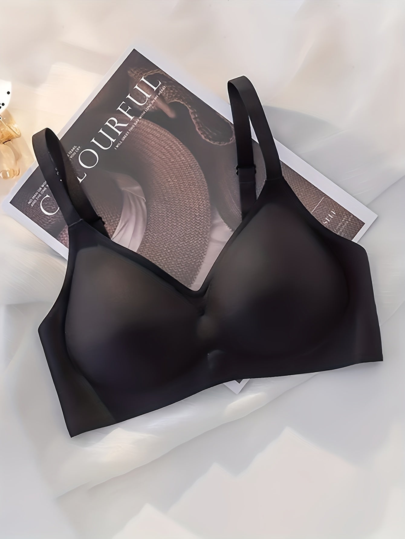 3pcs Women'S Wireless Push-Up Bra - No Underwire, Soft Lift Design with Adjustable Straps & Non-Removable Padding, Nude Tones for Daily & Special Events, Elegant Everyday & Formal Bras for Small Busts, Comfortable Fit