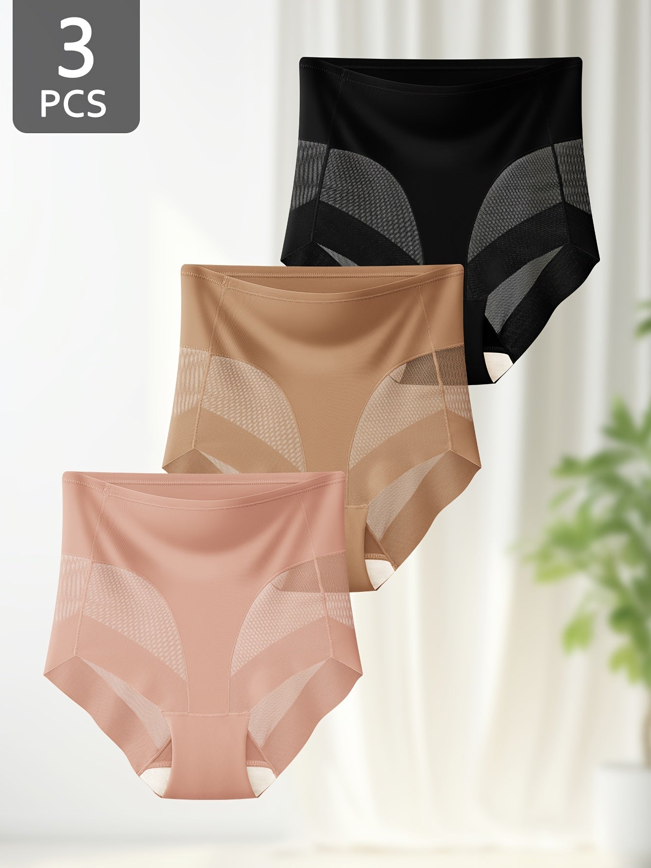 Women's Mixed colors Knit High-Waist Underwear - product view 14