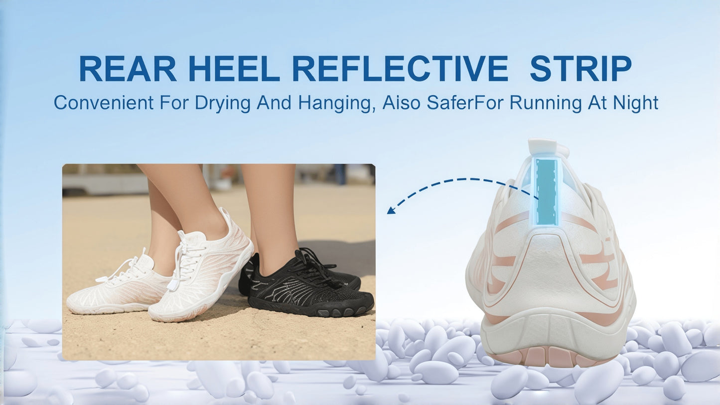 Outdoor Barefoot Shoes for Women Trail Running Breathable & Wide Toe Barefoot Footwear Sneakers, Women Shoes, White Shoes
