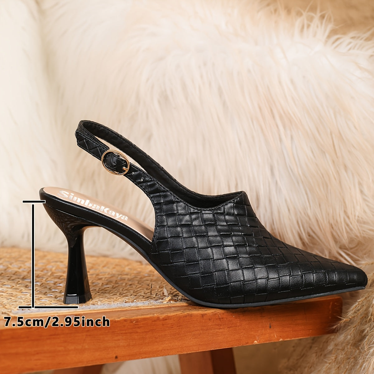 Women's Pointed Toe Stiletto High Heel Sandals - Slip-On Summer Dress Shoes with Ankle Strap, Synthetic Cover & Rubber Sole, Sexy Elegant Black/Brown for Parties, Formal Events, Stiletto Heels, Sleek Shoe Design