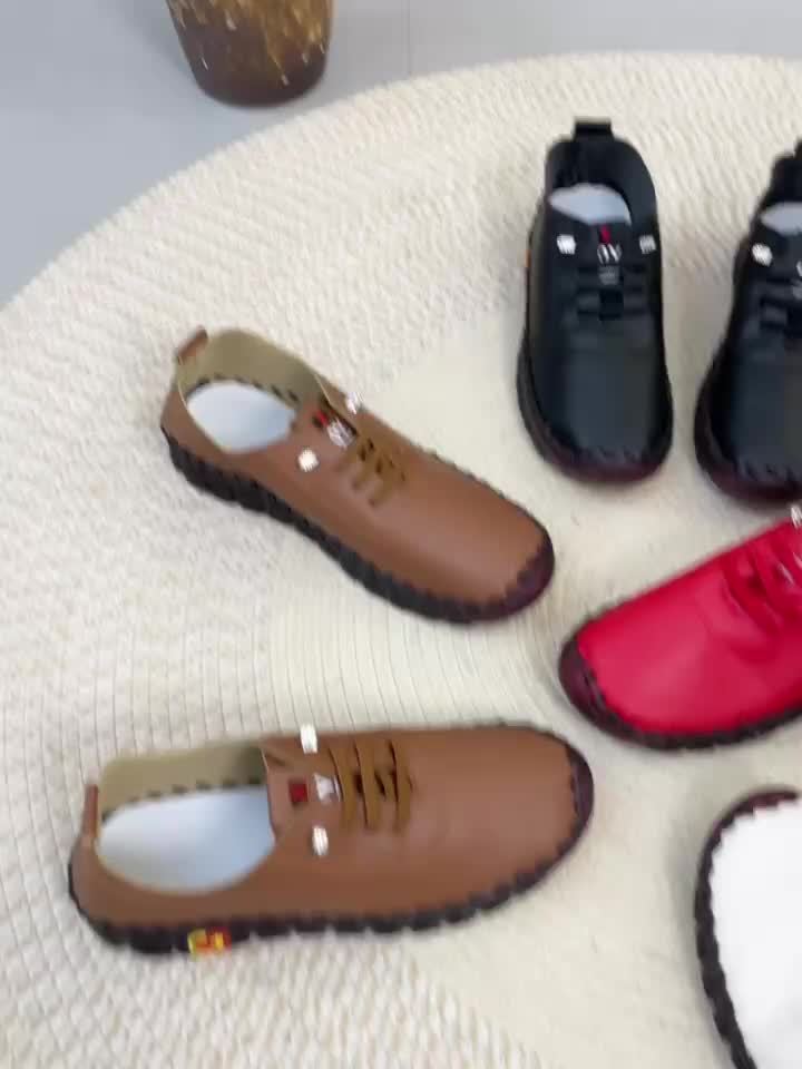 Women's Handmade Oxfords - Breathable Lightweight Lace-Up & Slip-On Low-Top Sneakers with Non-Slip Sole, Soft Insoles Suitable for Casual Casual Attire, Office, Walking Shoes - Cushioning for, Women Shoes