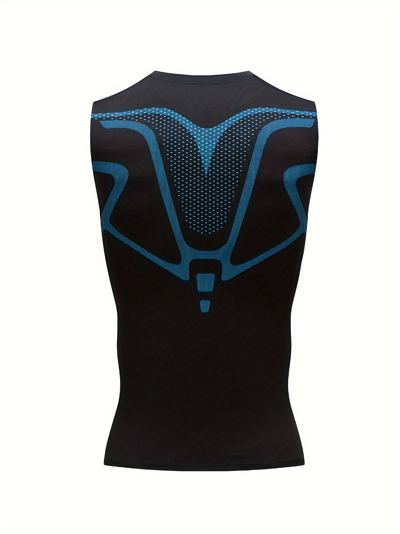 5pcs Men's Sports Sleeveless Tank Top Quick Dry Breathable Crossover Slimming Tight Training Stretchy Compression Top