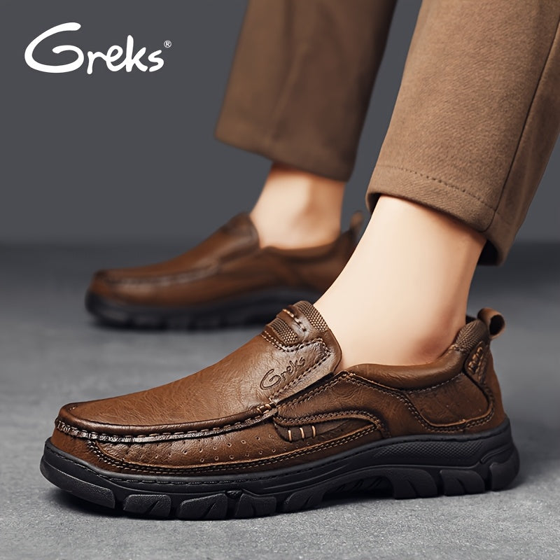 GREKS Loafers Slip On Loafer Casual Walking Shoes Comfortable for Work Office Dress Outdoor