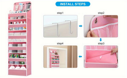 Nursery Door Organizer - 6-Pocket Diaper Storage