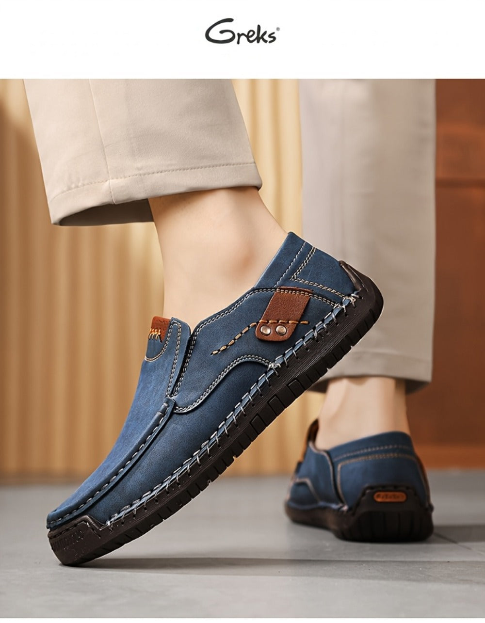 Men's Loafers & Slip-Ons - Breathable Comfort & Lightweight Design 387749