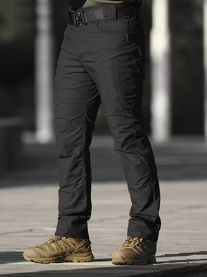 Men'S Tactical Cargo Pants with Multi-Pocket Design (Includes A Belt) - Durable Quick-Dry Outdoor Hiking, Camping, Workwear And Travel Pants - Straight-Leg Regular Fit Casual Tactical Gear, Camping Essentials, Breathable Material, Adventure