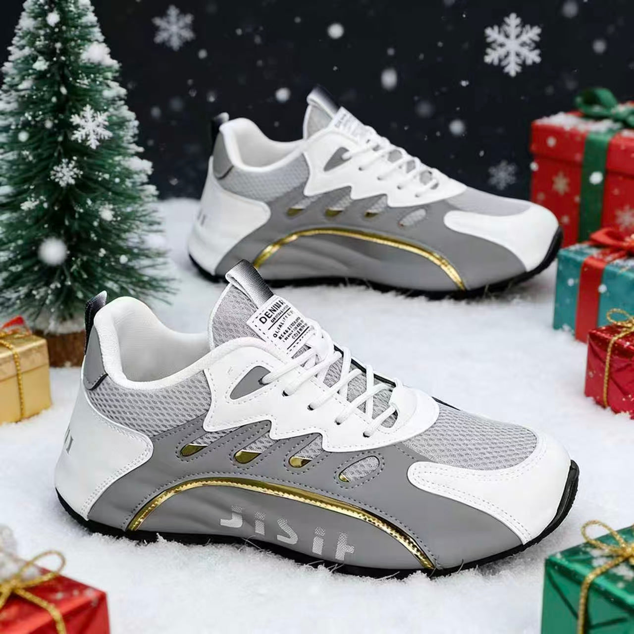 Sneakers, Zapatos Para Hombres Spring New Fitness Training Shoes, Low Cut Lace Up, Couple Style Red Design Walking Shoes, Soft and Skin Friendly, Providing Good Comfort, Breathable and Comfortable, Suitable for Both Sports and Leisure