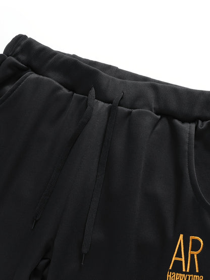 Spring And Autumn Style Men'S Zipper Open Cardigan Sports Suit