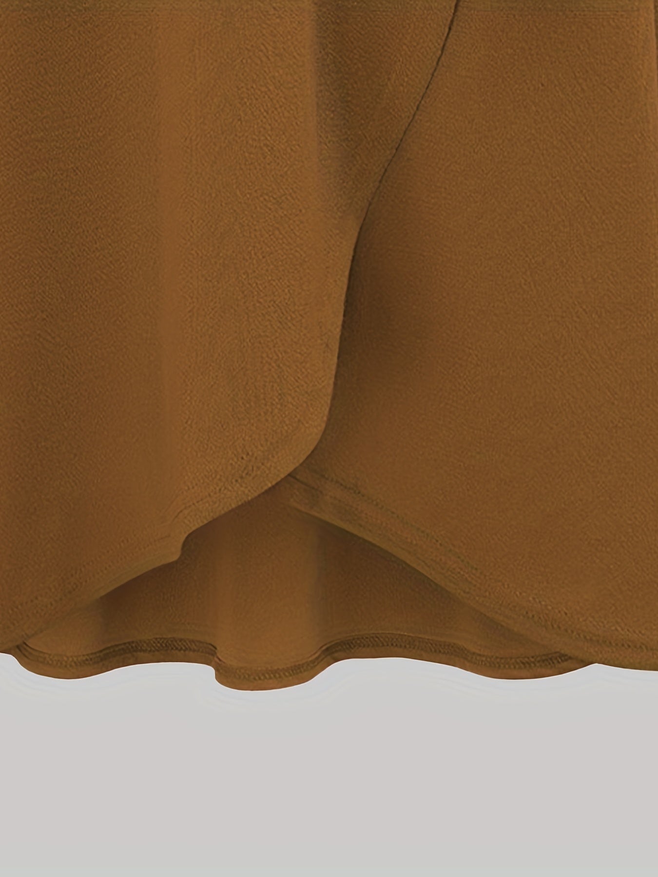 Women's Autumn New High-Waist Irregular Split Skirt with Lining, Mid-Length 2-in-1 Tie Dress