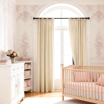 Nursery Curtain Panels 100% Blackout Curtains with Thermal & Noise Insulation - Heavy-Duty Coated Lining, Grommet Top for Easy Hang, Partition Curtains Suitable for Bedroom, Living Room, Office, Balcon All Season Privacy & Sun Protection