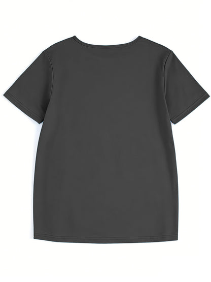 Casual Gen X Graphic Print TShirt, Gentle Drape Elegant Summer Tee, Loose Fit All Body Types, SkinFriendly Breathable Soft Comfortable Fabric, Easter's Day, Home Wedding Commute Outing Ready