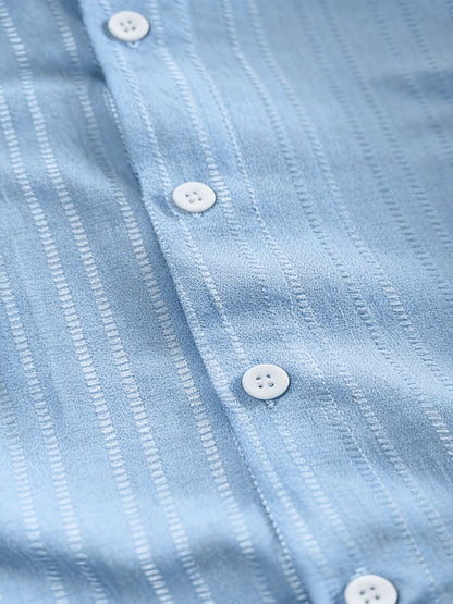 Men's Striped Casual Shirt - Regular Fit
