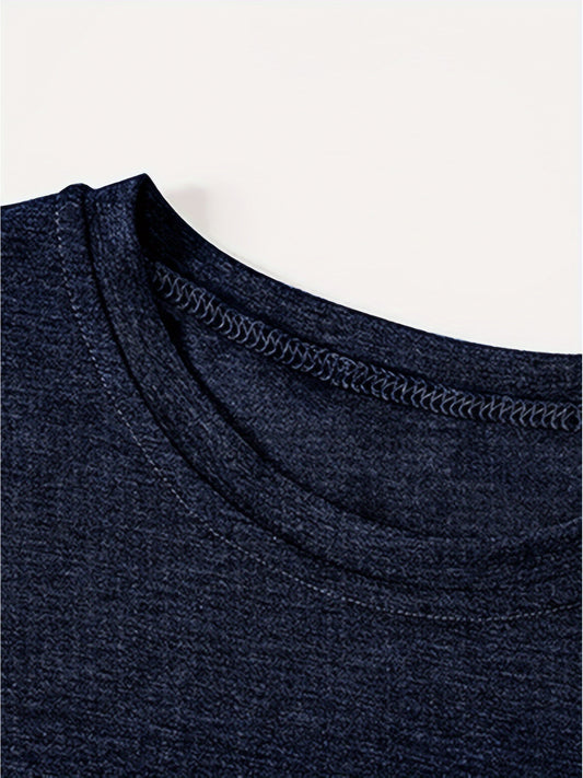 Women'S Casual Sweatshirt, Printed Design - All Seasons, Medium Stretch, Round Neck, Long Sleeve Top