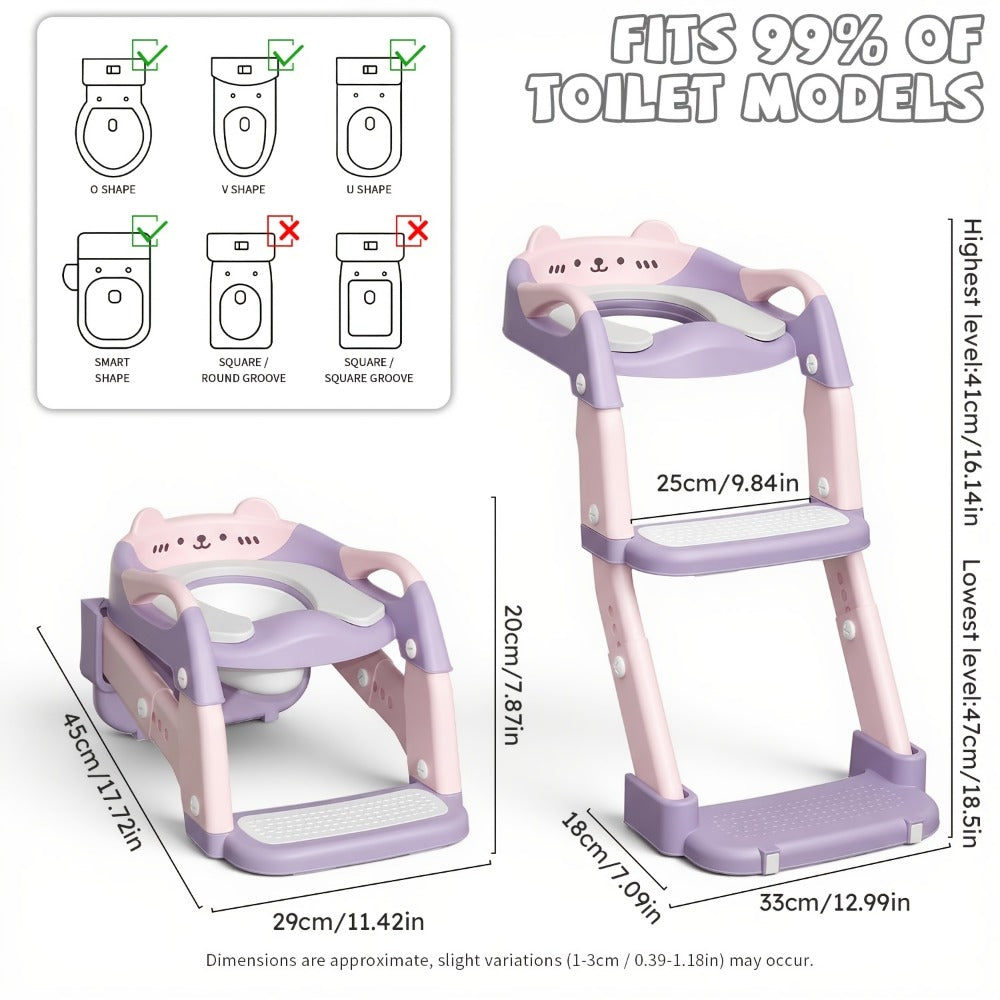 Potty Training Seat - Foldable Adjustable 3-in-1 Toilet