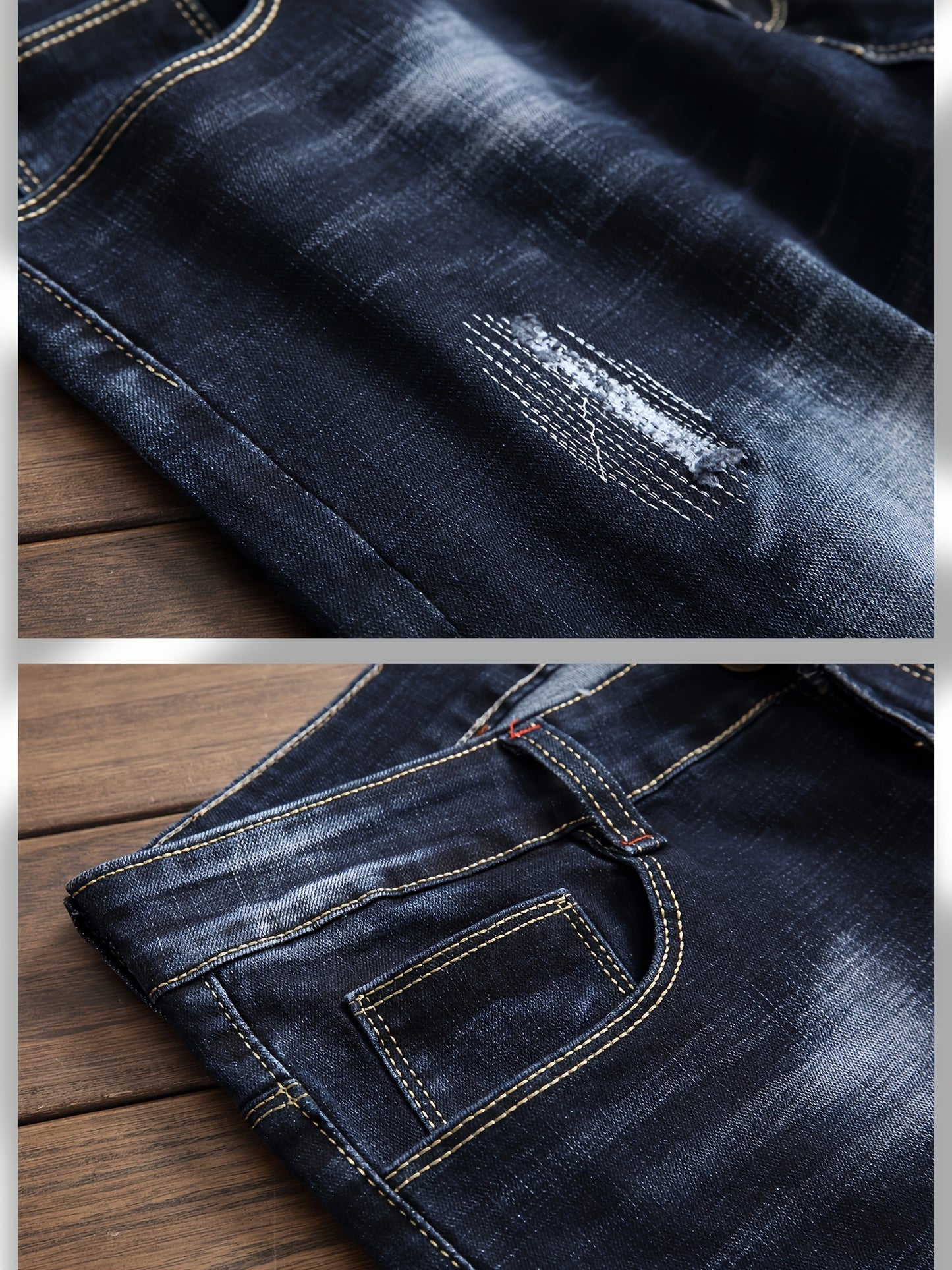 2026 New Men's Jeans, Fashionable Trend Slim Fit Jeans, Elastic Denim Leggings, Slimming Slim Fit Men's Pants, Slim Fit Version, Versatile Design, Suitable for All Seasons