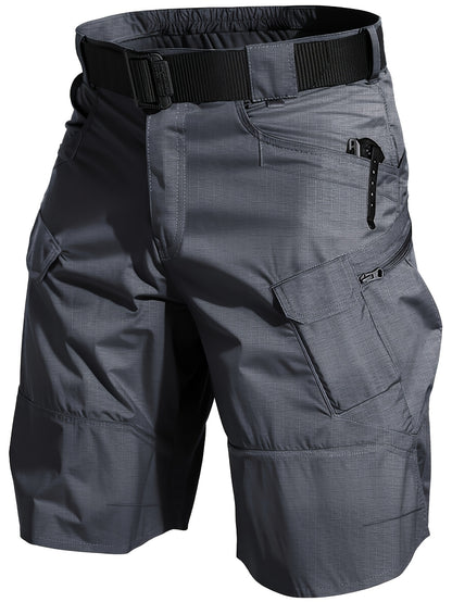 2pcs Cargo Shorts for Men Outdoor Casual Hiking Work Shorts with Multi-Pocket (No Belt)