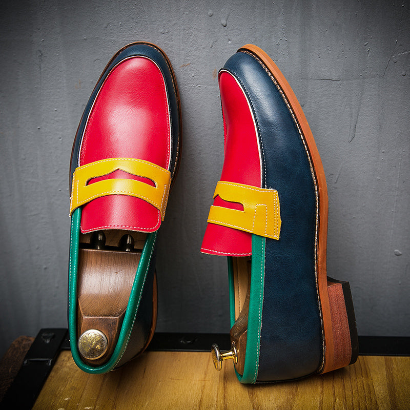 Men's Dress Penny Loafers Comfort Business Casual Slip-on Loafer Shoe Multicolor for Office Daily Walking Driving Shoes
