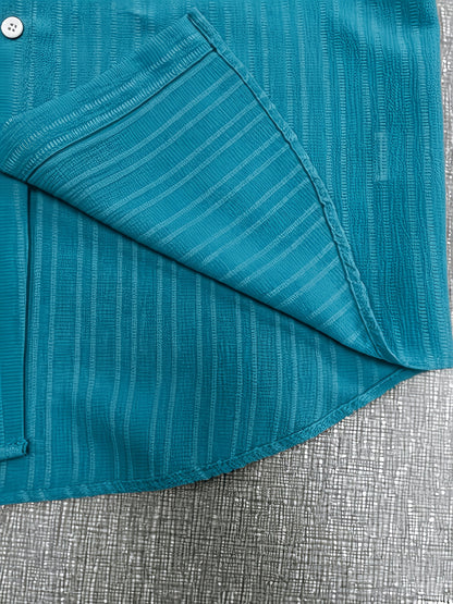 3-Pc Men'S Striped Shirts | Casual Comfortable, Regular Fit, Button Stand Collar, Ideal for Daily Wear And Beach Vacations