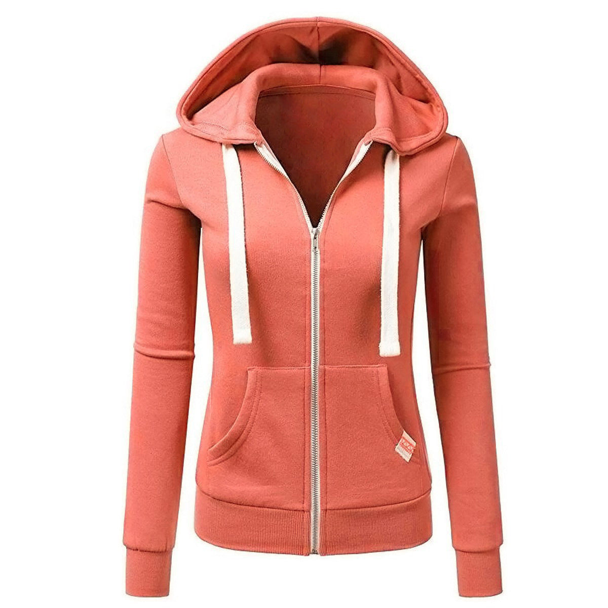2025 New Waist-Cinching Zipper Sweatshirt Women - Cycling Sport Style Slim Fit Hooded Cardigan
