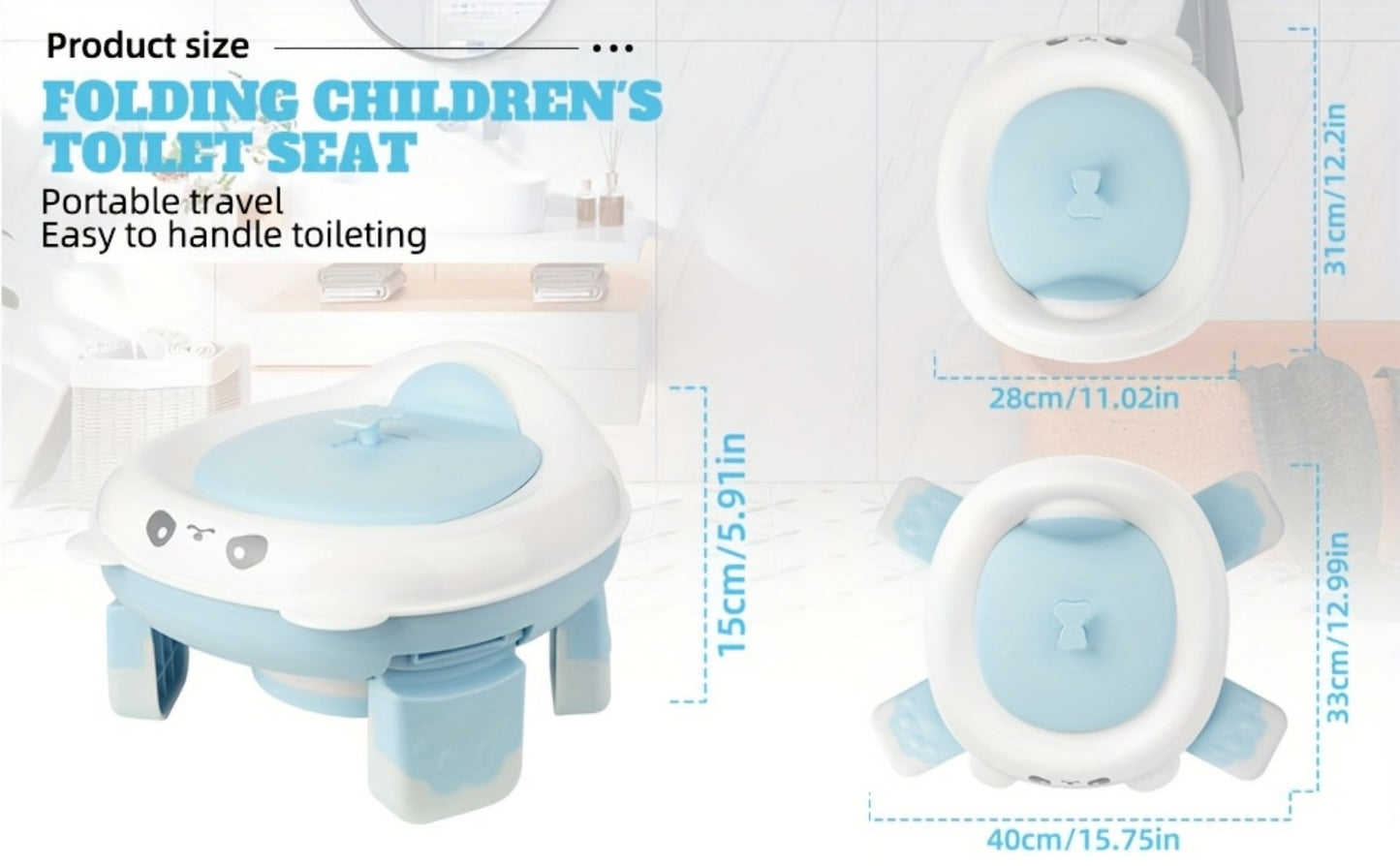 Potty Training Seat - 20-pcs Portable Foldable Travel