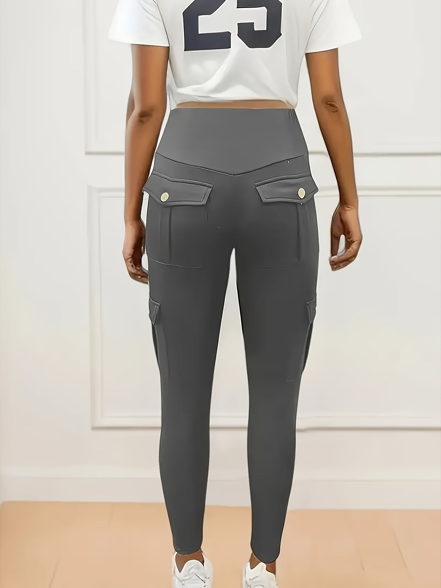 Women's 3pcs High Waist Quick-Dry Yoga Leggings with Pockets - Stretchy & Breathable Activewear