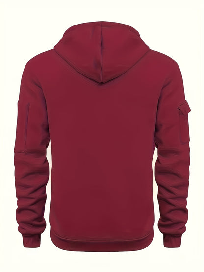 Men's Black Polyester Hoodie - product view 5