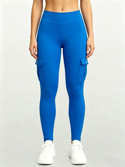 Large-size Women'S Stretchy High-waist Fitness Pants With Multiple Pockets, Breathable And Lightweight Yoga Pants, High-waisted Pants For Toning The Waist And Abdomen, Suitable For Running, Fitness, Yoga, And Casual Outings