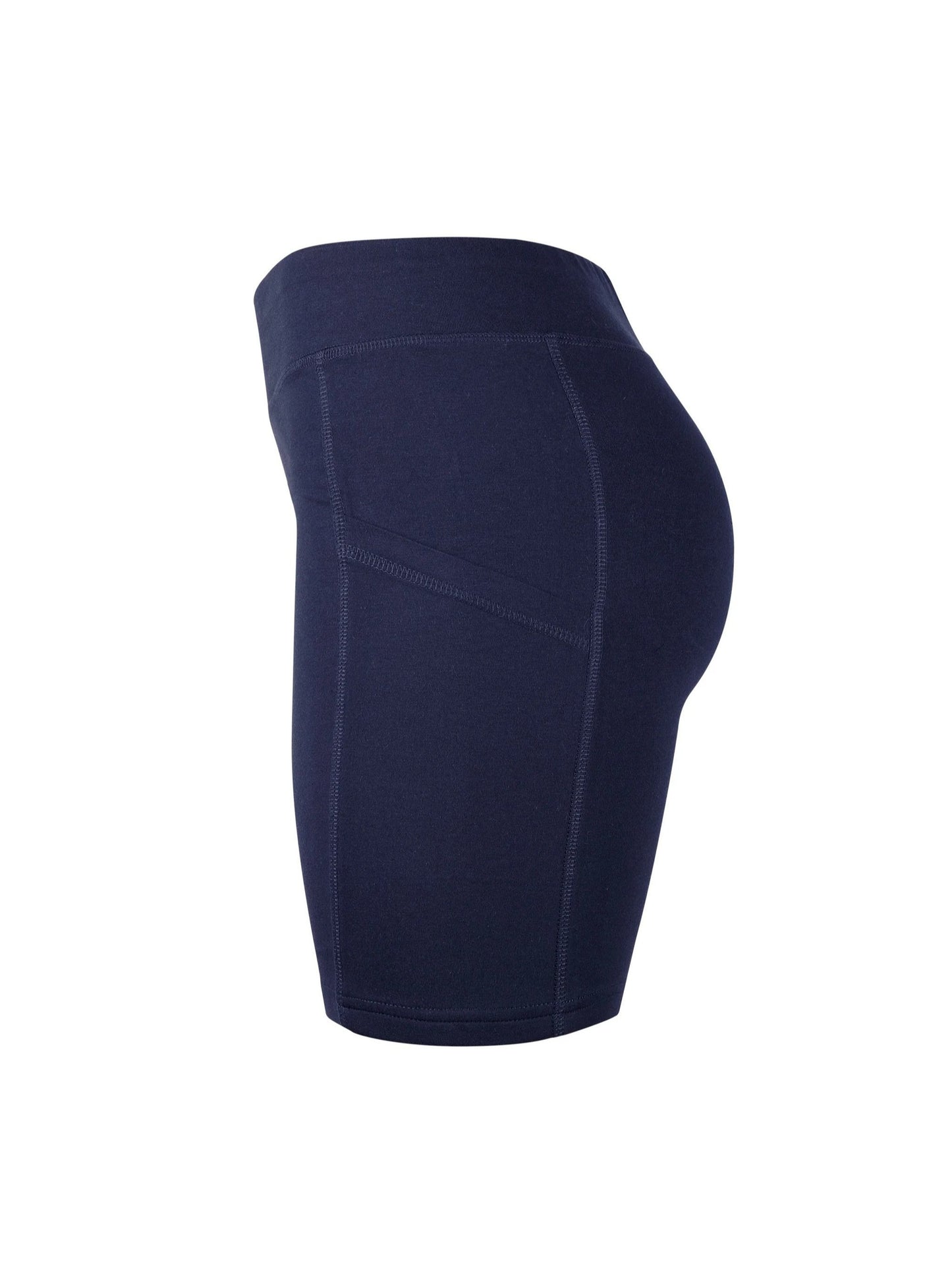 LADIES COTTON 15 INCH OUTSEAM SHORTS WITH POCKETS