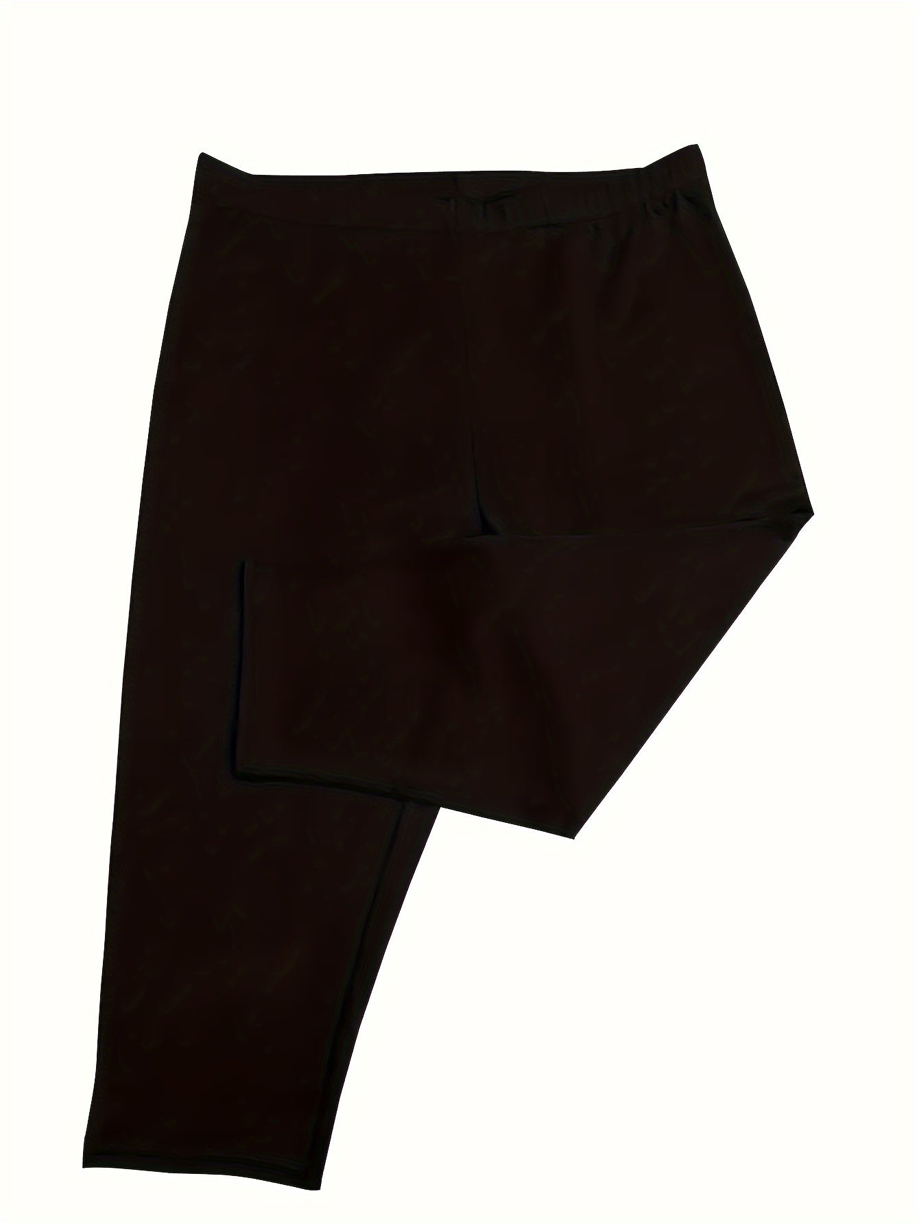 Solid Skinny Capri Leggings, Casual Crop Leggings for Spring & Summer, Women'S Clothing