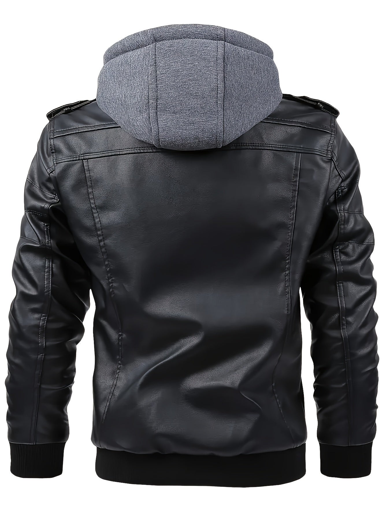 Men's Fashion Zipper Hooded Jacket Multi-Pockets - Great for Spring Outdoor Cycling, Street Cycling