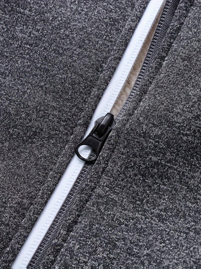 Men's Windproof Fleece Pullover Coat