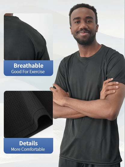 Men's Plaid Performance T-Shirt - Crew Neck