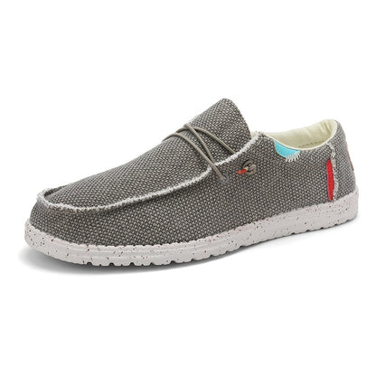 Men's Shoes 2025 New Spring and Autumn Casual Lightweight Thick-soled Canvas Shoes One-leg Couples Sports Soft-soled Loafers Driving Shoes Simple Women's Shoes