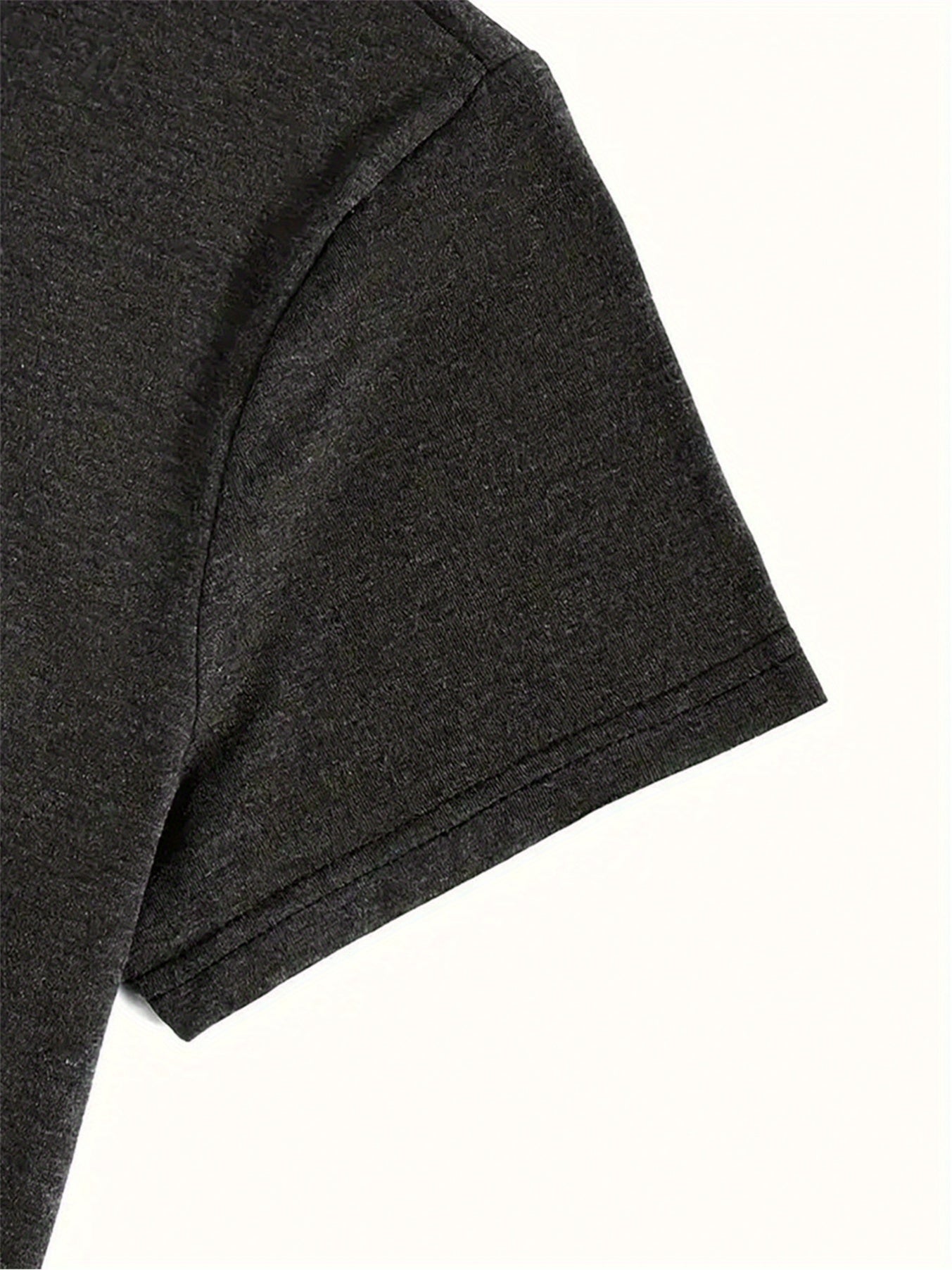 Women's Dark Gray Printed V-Neck T-Shirt - product view 9