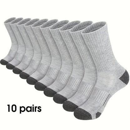 Women's Colorblock Crew Socks - 10-Pair Pack