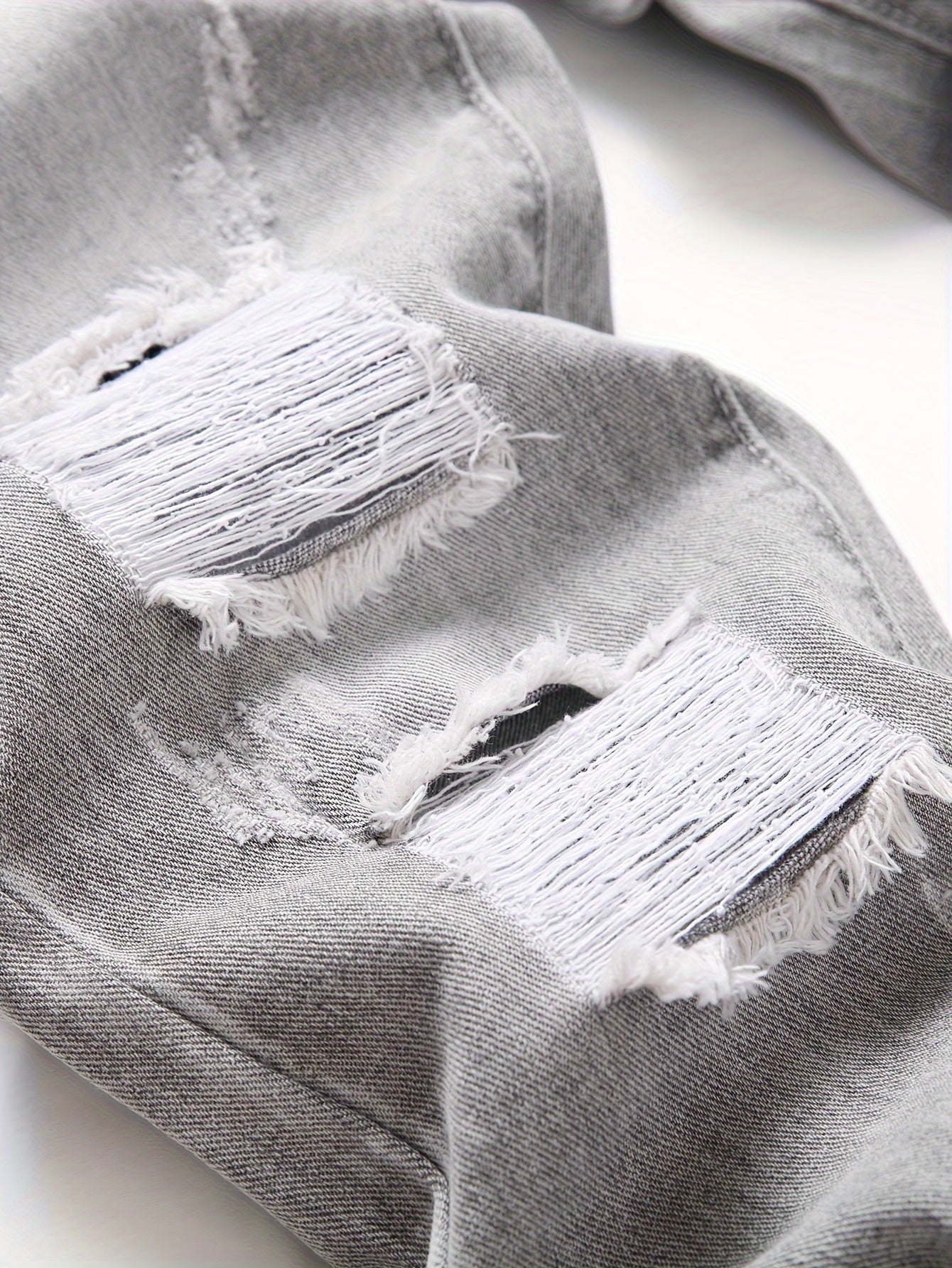 Slim Fit Men'S Jeans with Embroidery And Ripped Details