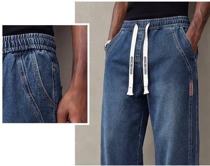 Jeans Men's Summer Wide And Thin Loose Straight Leg Men's Pants American Casual Simple And Versatile Long Pants Men