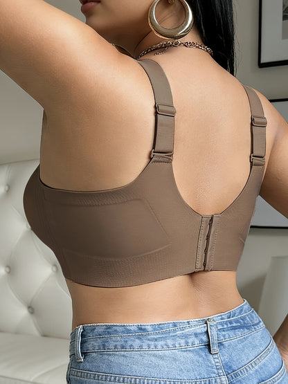 Women's Cross-Back Wireless Bra - Unpadded, High Support