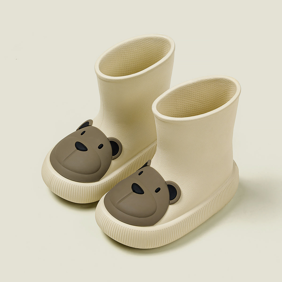 Slipolini Bear Paw and Bunny Paw Children's EVA Boots - Adorable Bear and Bunny Designs, Waterproof, Available in Yellow and Pink, Non-Slip Sole, Lightweight EVA Material - Perfect for Outdoor Adventures, Rainy Days, and Playtime in Any Weather