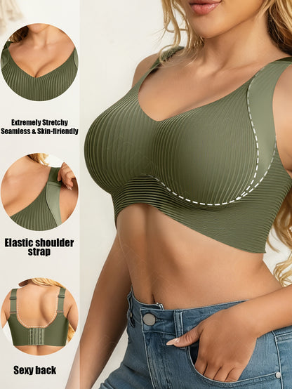 Women's Mixed colors Knit V-Neck Bra - product view 12