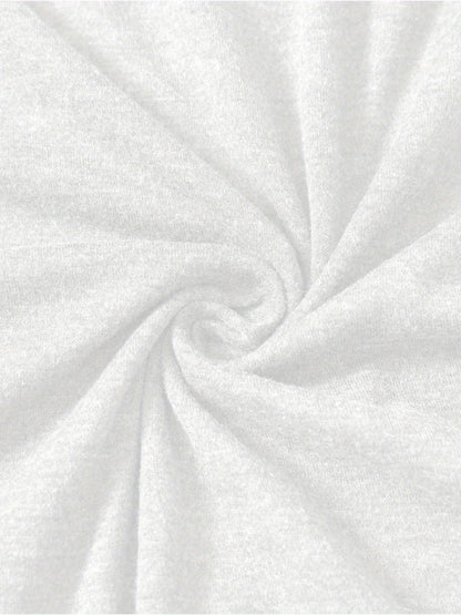 Light Grey Polyester Printed V-Neck Tank Top - product view 35