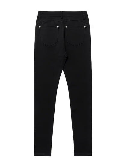 Y2K Trendy High-Stretch Slim Fit Women'S Pants, All-Season Streetwear Casual Trousers